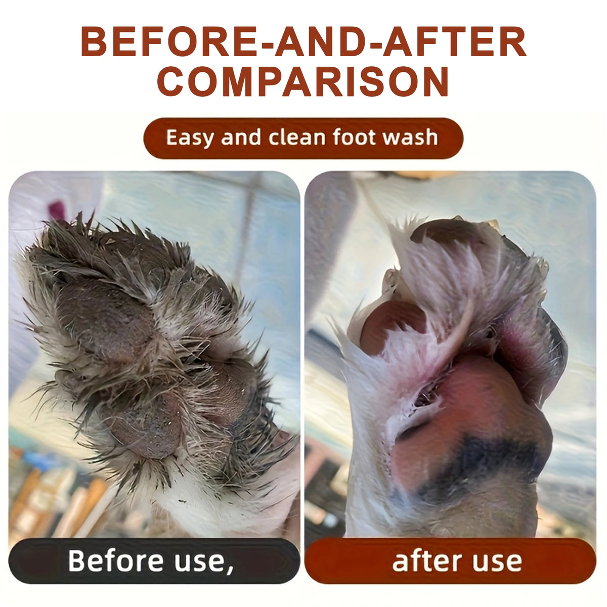 Moku PawClean – Limpiador de Patas para Perros | Cepillos de Silicona Suave para una Limpieza Rápida