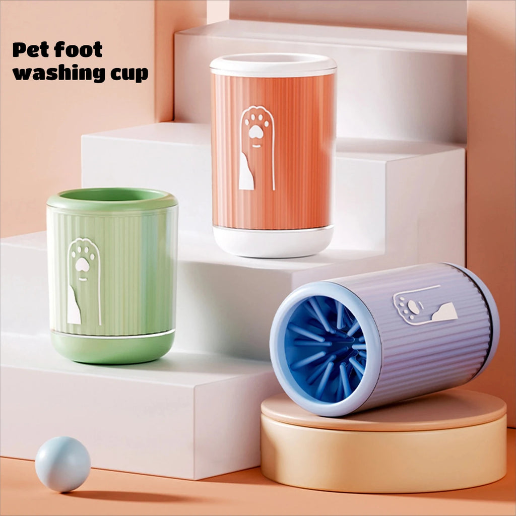 Moku PawClean – Limpiador de Patas para Perros | Cepillos de Silicona Suave para una Limpieza Rápida