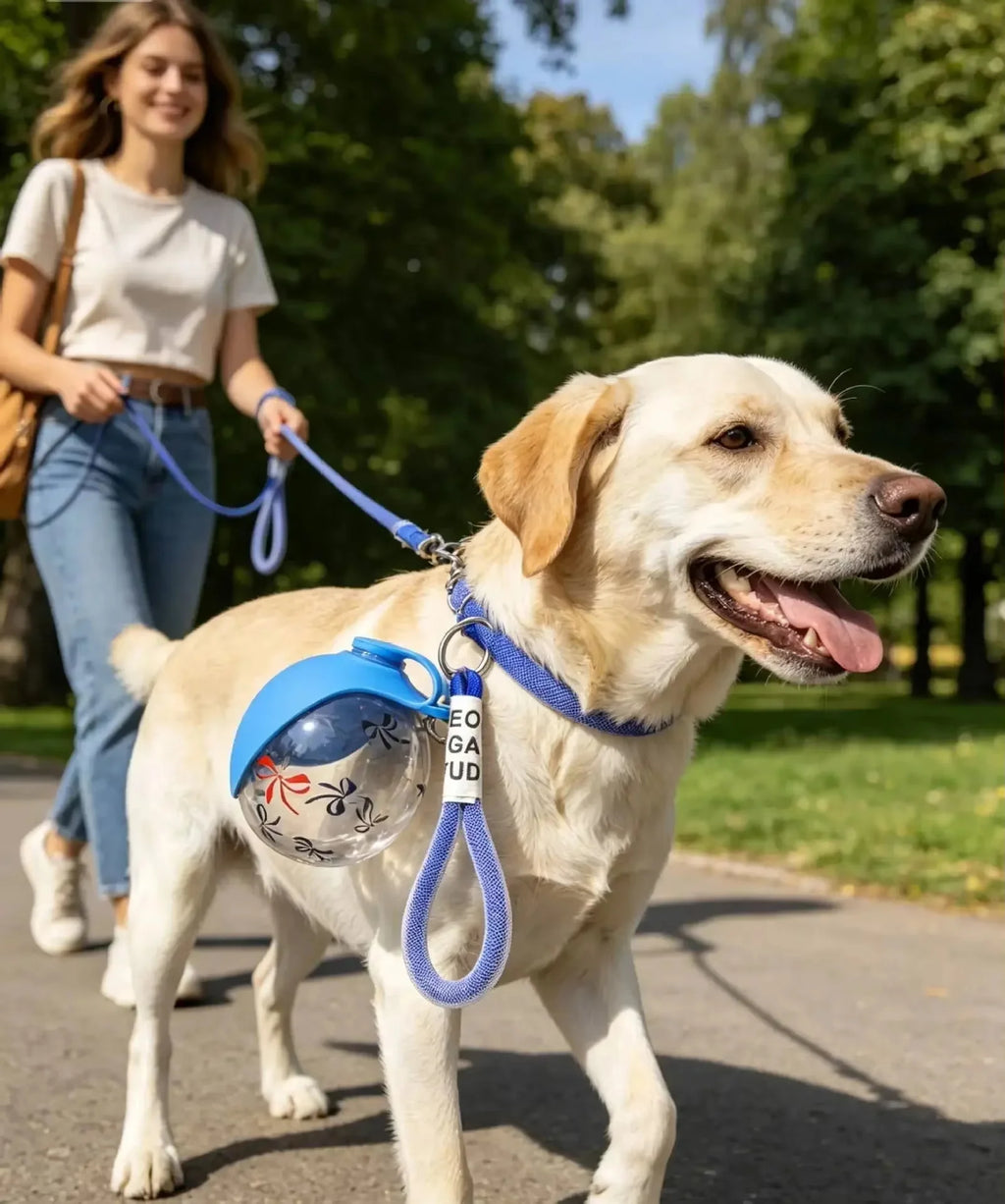 Moku HydroPaw – Botella de Agua Portátil para Perros | Bebedero Antiderrames para Paseos 🐶💧