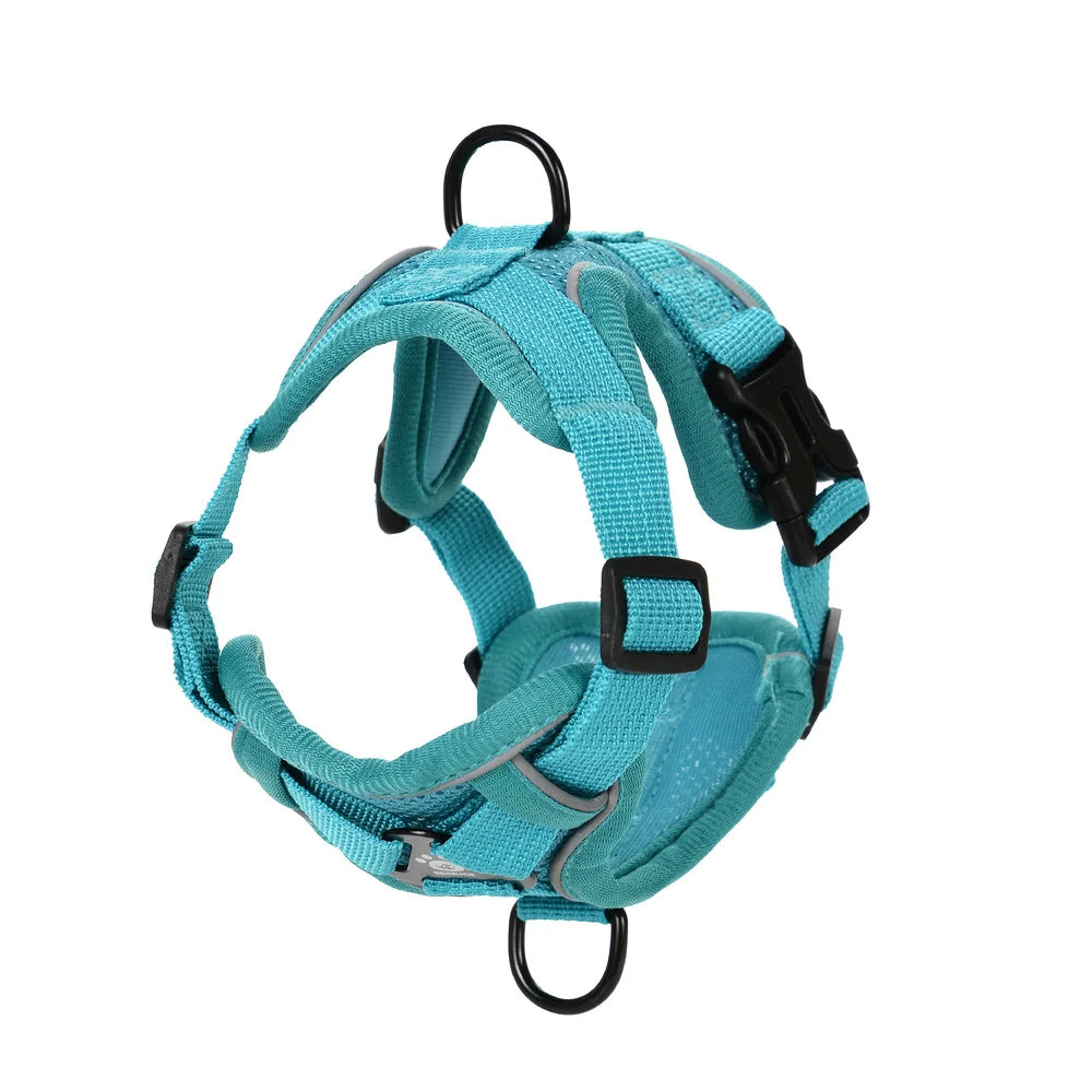 Dog Harness Leash Set For Small Medium Dogs Cat Hiking Adjustable Puppy Leash Reflective Harness Vest Chihuahua Pug Pet Supplies