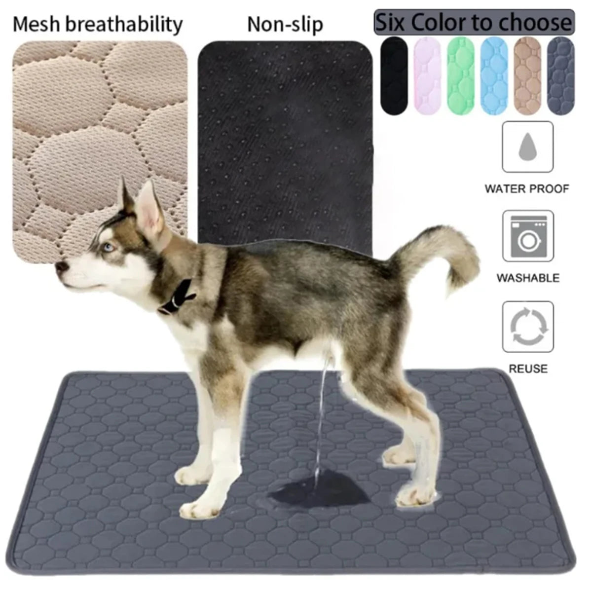 🧼 Moku CleanMat – Alfombrilla Higiénica Lavable para Perros | Más Limpieza y Comodidad Cada Día 🐶🧼